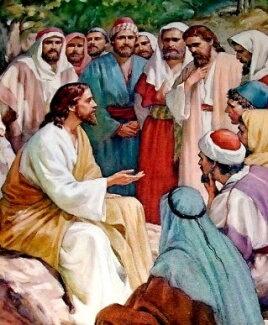 jesus teaching disciples to pray