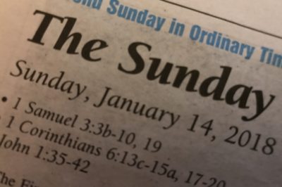 Sunday, 1/14/18 - What Are You Looking For?